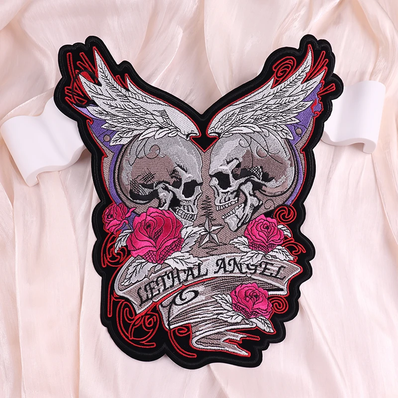 Parche bordado punk motociclista espalda para chaqueta y vaquero - imagen 3