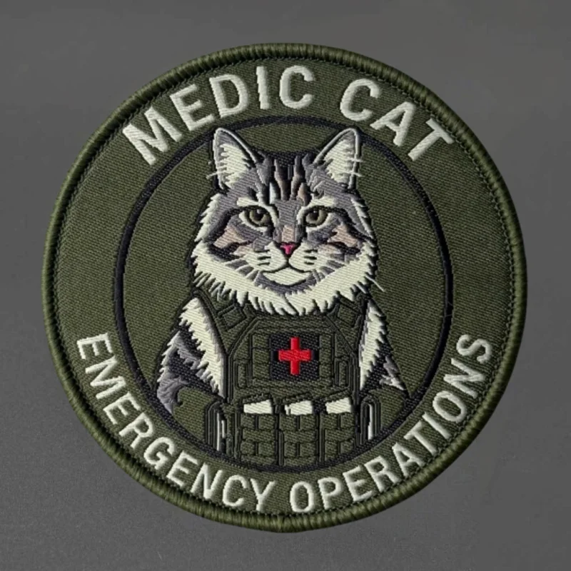 Parche táctico emergencia médica con velcro gancho y bucle - imagen 4