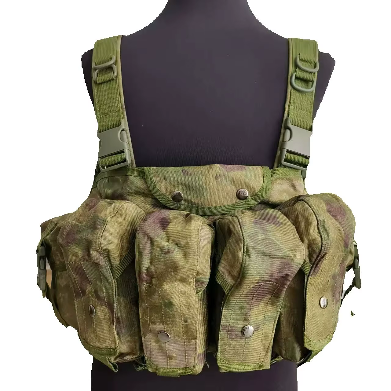 Chaleco táctico con bolsillo abdominal y kit bolsa accesorios pecho - imagen 3