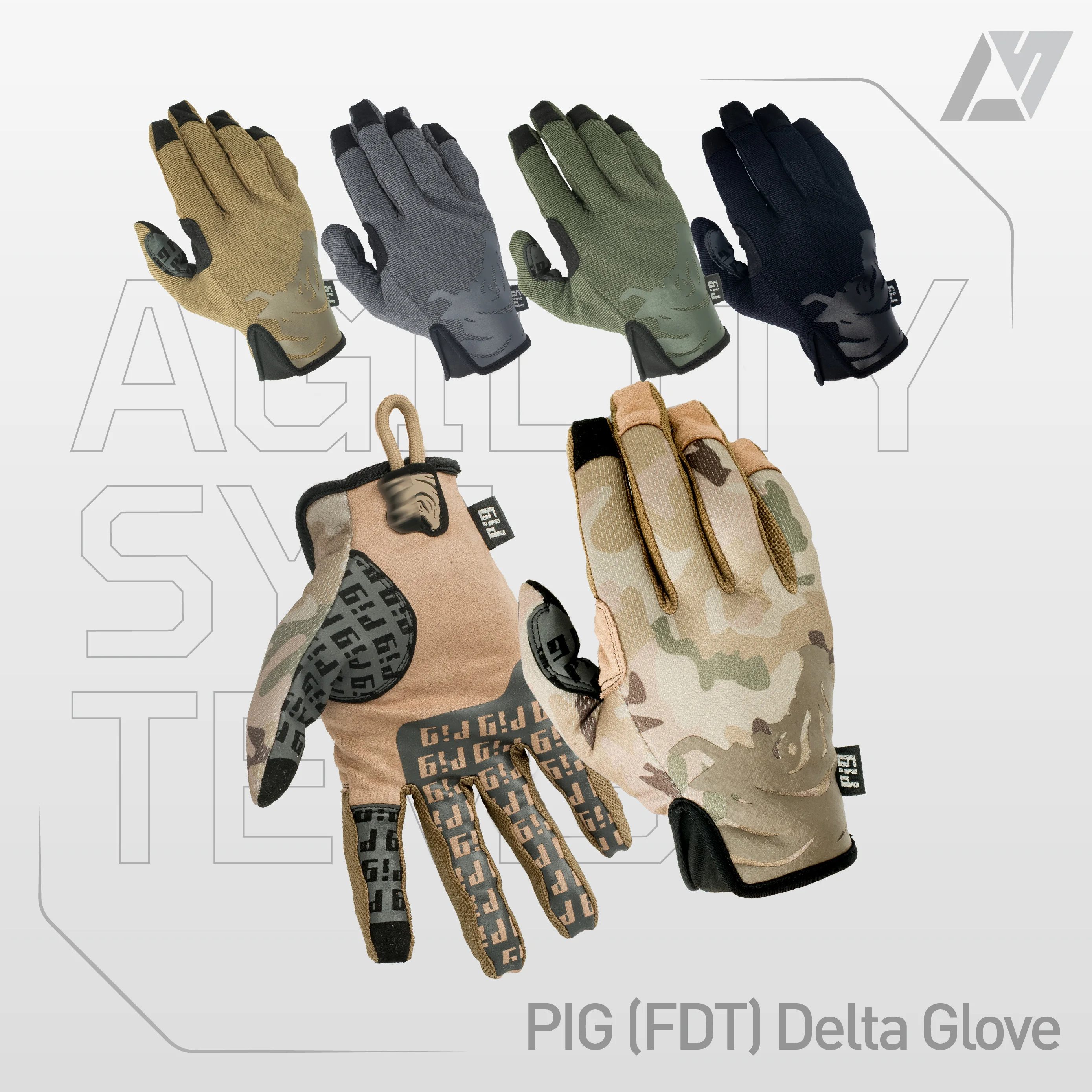 Guantes tácticos Delta estilo PIG FDT tacto pantalla táctil transpirable - imagen 3