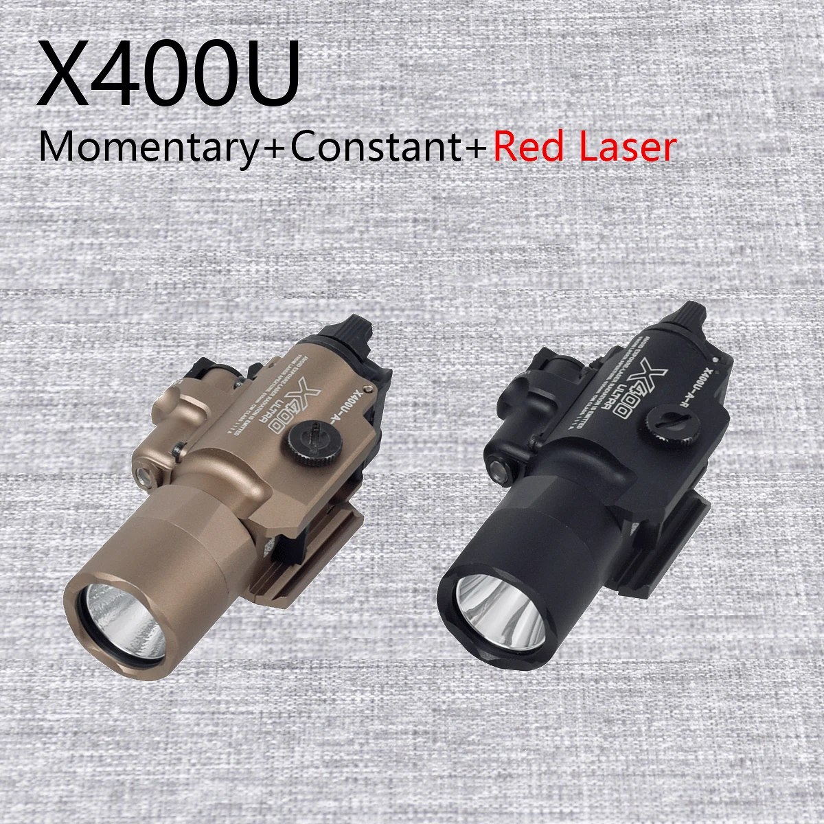 Mira láser táctica Surefire X400U Ultra – Linterna roja y verde para pistola
