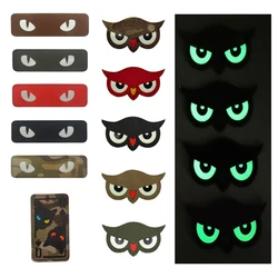 Parche táctico reflectante búho con ojo de gato, velcro