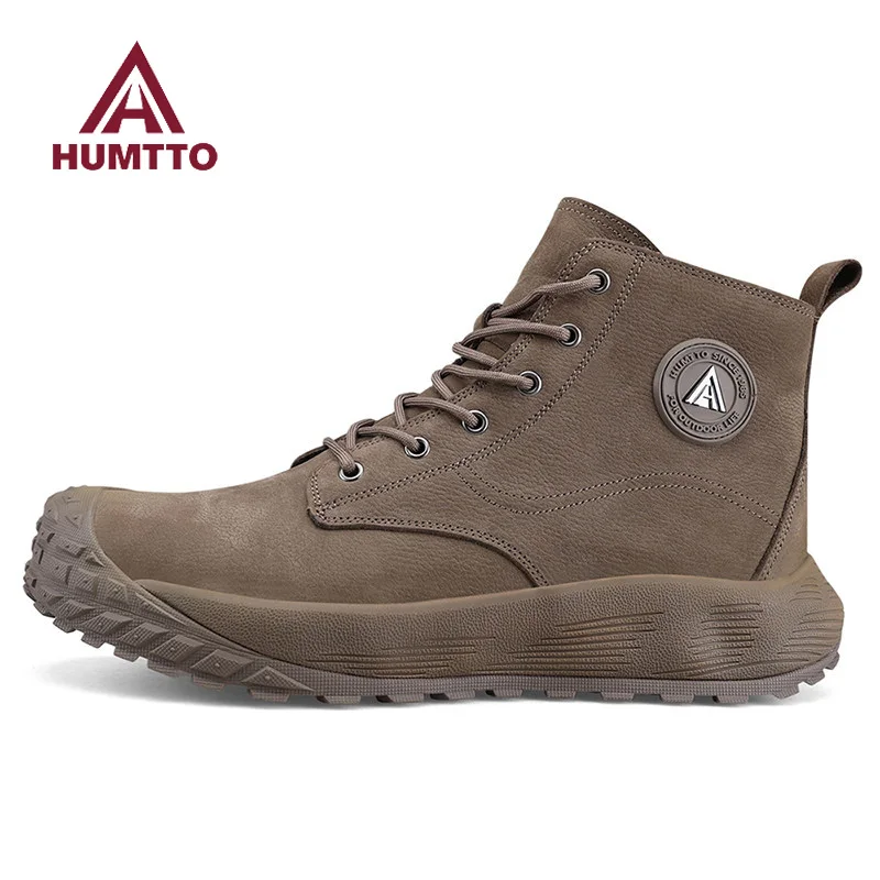 HUMTTO Botas de senderismo impermeables de cuero para invierno - imagen 2
