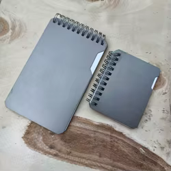 Libreta EDC táctica aleación titanio, papel PP secado rápido
