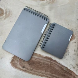 Libreta EDC táctica aleación titanio, papel PP secado rápido