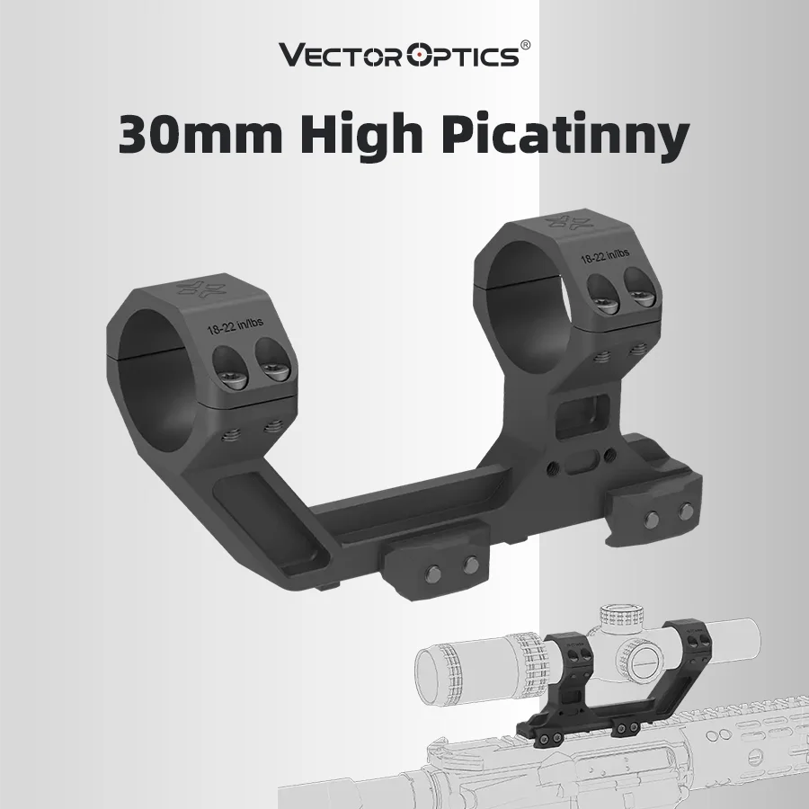 Montaje de óptica Picatinny voladizo extremo para rifle táctico, alto