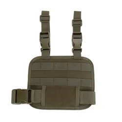 Pistolera táctica MOLLE con panel de muslo transpirable