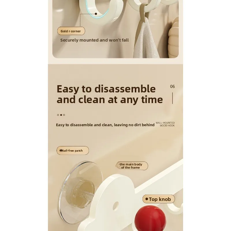 Gancho para baño sin perforaciones ni marcas