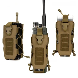 Soporte MOLLE para botella ajustable y bolsa de radio - corte láser