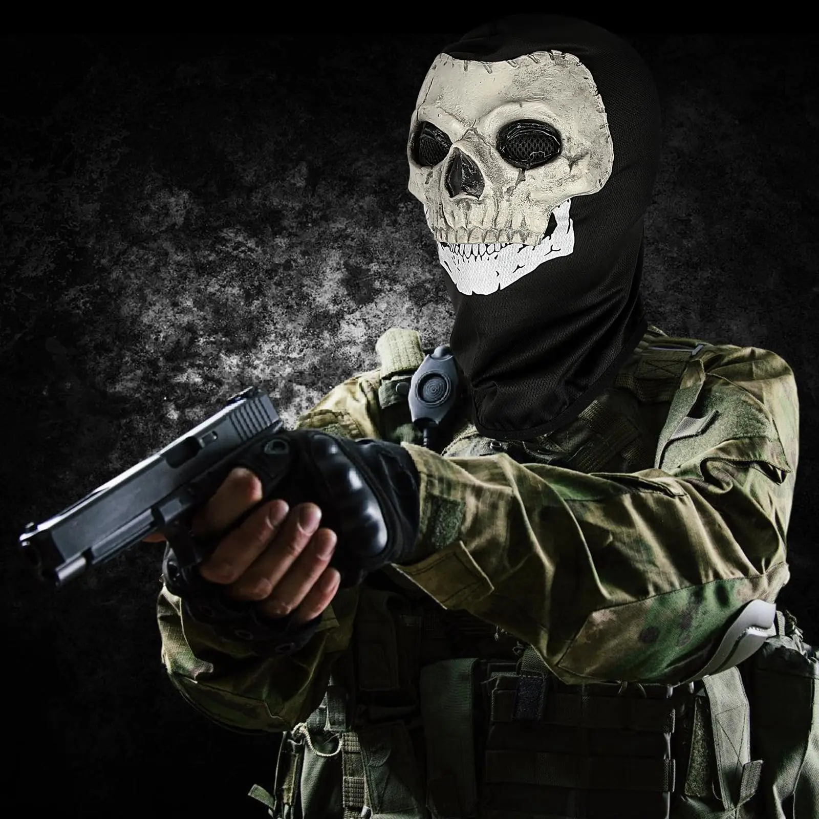 Máscara táctica de cara completa calavera estilo pasamontañas - imagen 5