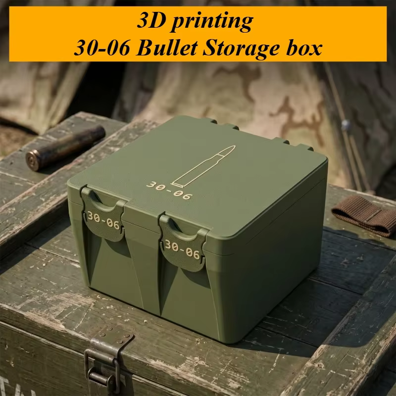 Caja de municiones impresa en 3D estilo “clip”