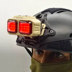 Casco táctico FAST MICH con luz LED roja y USB – Outdoor y caza