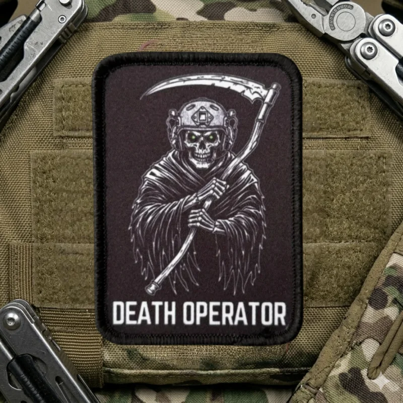 Parche táctico Death Operator velcro para brazalete y mochila - imagen 5