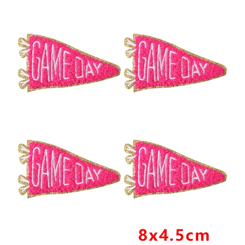 Parche termoadhesivo triangular bordado diseño toalla para ropa - imagen 5