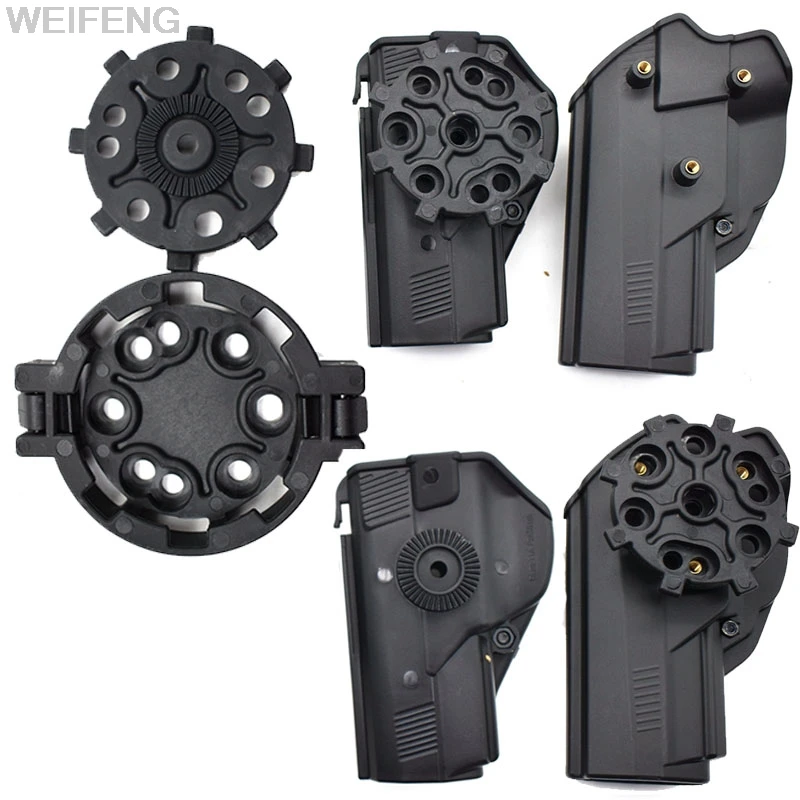 Funda táctica MOLLE para pistola con plataforma giratoria