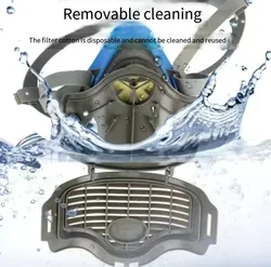 Respirador media máscara gel sílice anti polvo para pintura carpintería