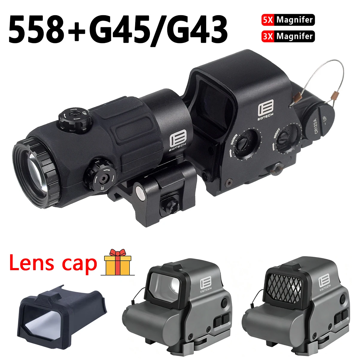 Mira holográfica táctica EOTech 551 con colimador y lupa 3X - imagen 4