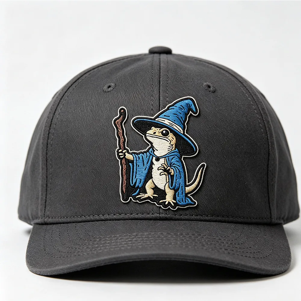 Lizard Wizard Parche de velcro esmaltado azul con motivo animal - imagen 4