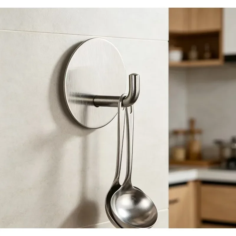 Gancho metálico adhesivo sin perforaciones para pared – fijación firme - imagen 5