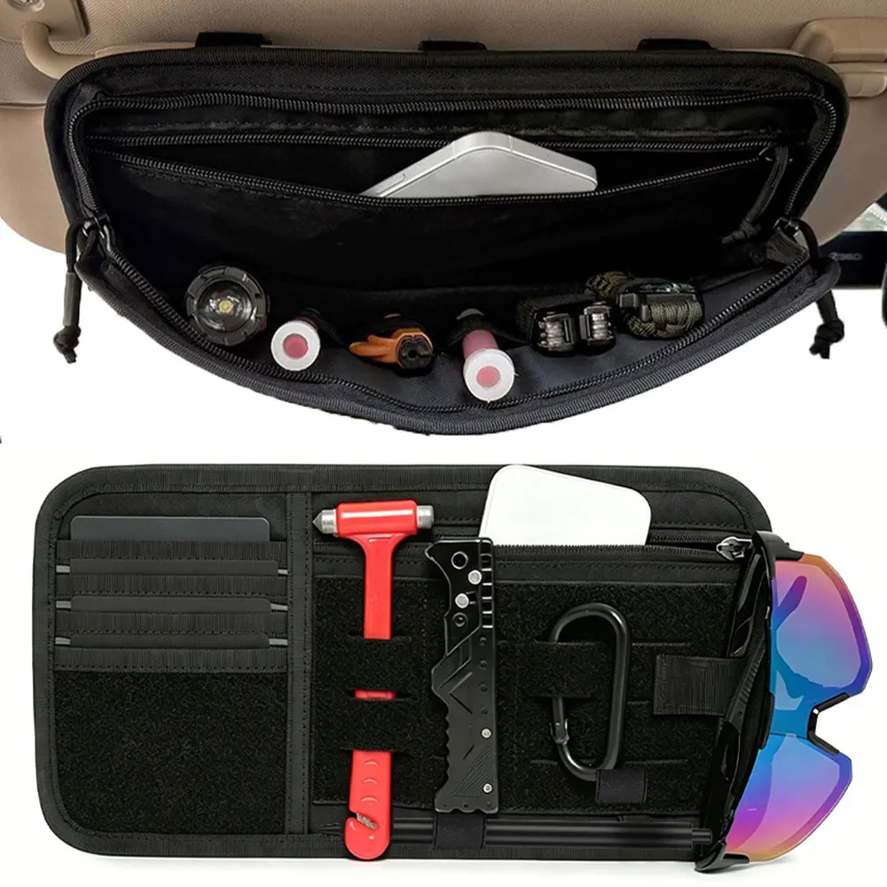 Bolsa táctica MOLLE de nailon 600D con gancho y bucle para gafas - imagen 5