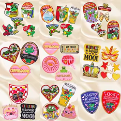 Parche bordado Oeteldonk - emblema de carnaval para ropa con plancha