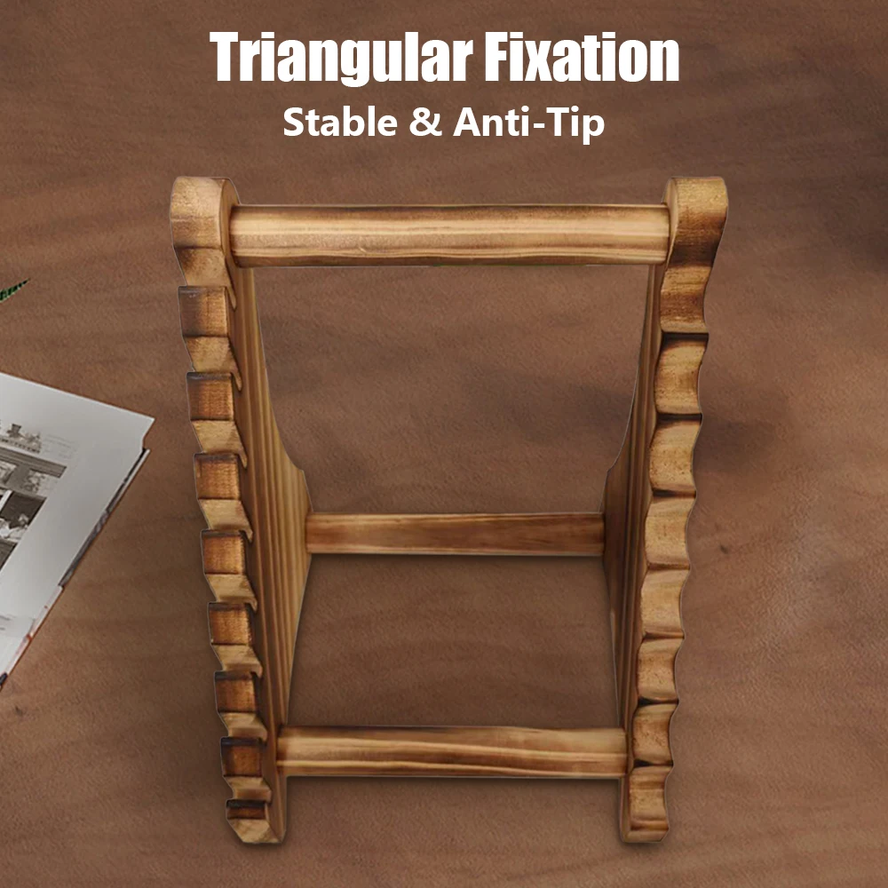 Organizador de cuchillos de madera con soporte para cocina y caza - imagen 2