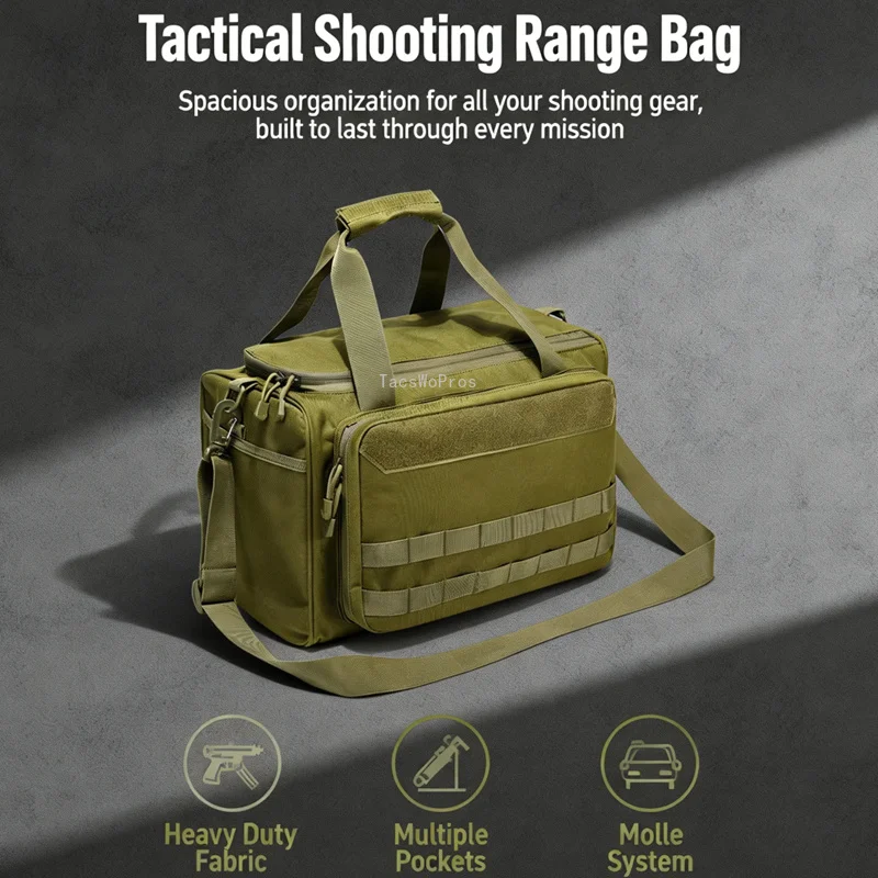 Bolsa táctica MOLLE para pistola con bandolera tipo sniper