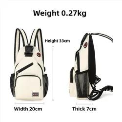 Bolsa de pecho táctica mujer en tela Oxford, bandolera casual