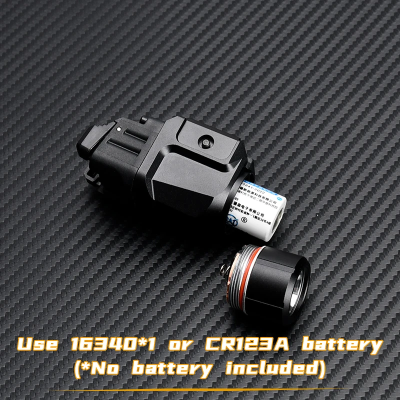 Linterna táctica WADSN LED blanca estroboscópica Picatinny 20 mm - imagen 3