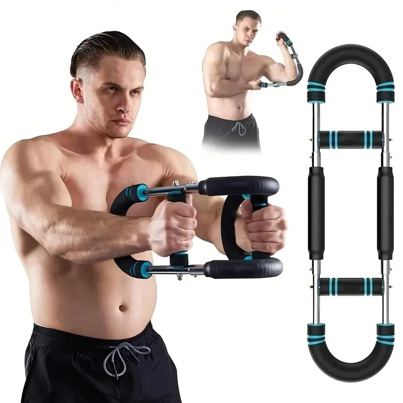 Ejercitador de brazos en U ajustable: entrenador fuerza para casa - imagen 4