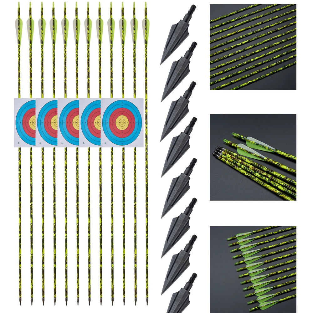 Flechas de carbono mixto para caza con punta de caza - imagen 3