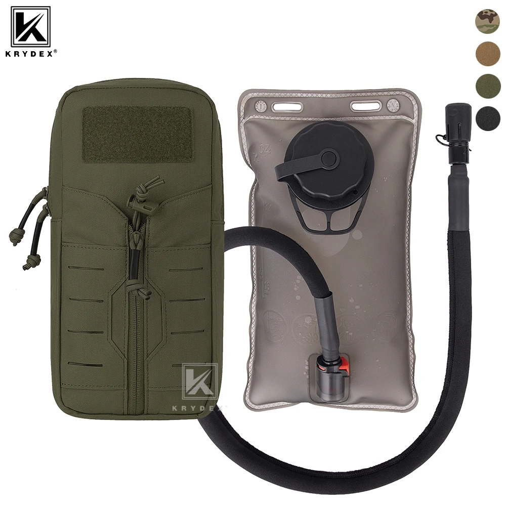 KRYDEX Mochila táctica de hidratación MOLLE con bolsa de agua TPU