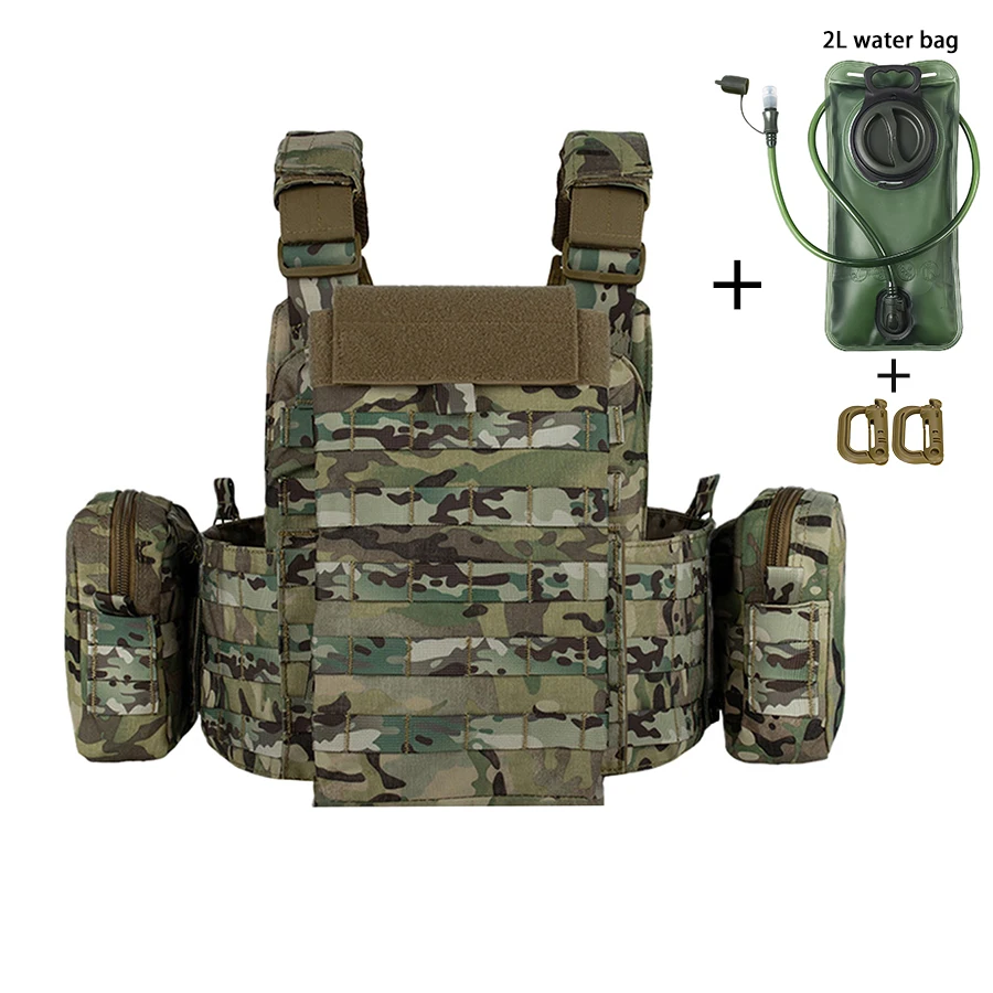 Chaleco táctico de caza camuflaje liberación rápida MOLLE modular
