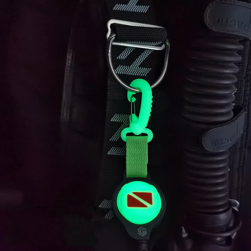 Cuerda retráctil luminosa de buceo con hebilla antipérdida - imagen 5