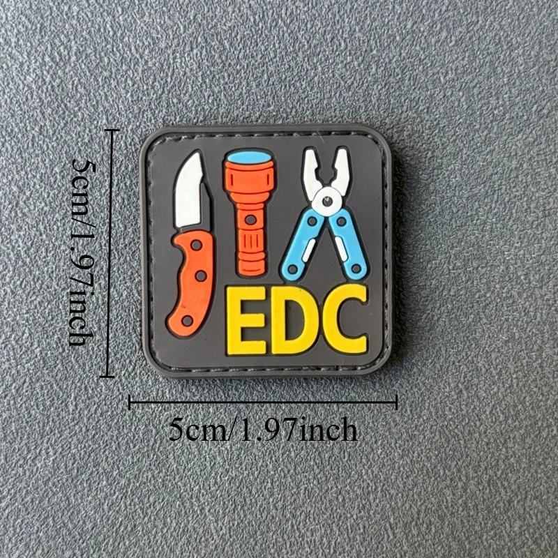 EDC Tools Parche táctico moral PVC con velcro para mochila - imagen 2