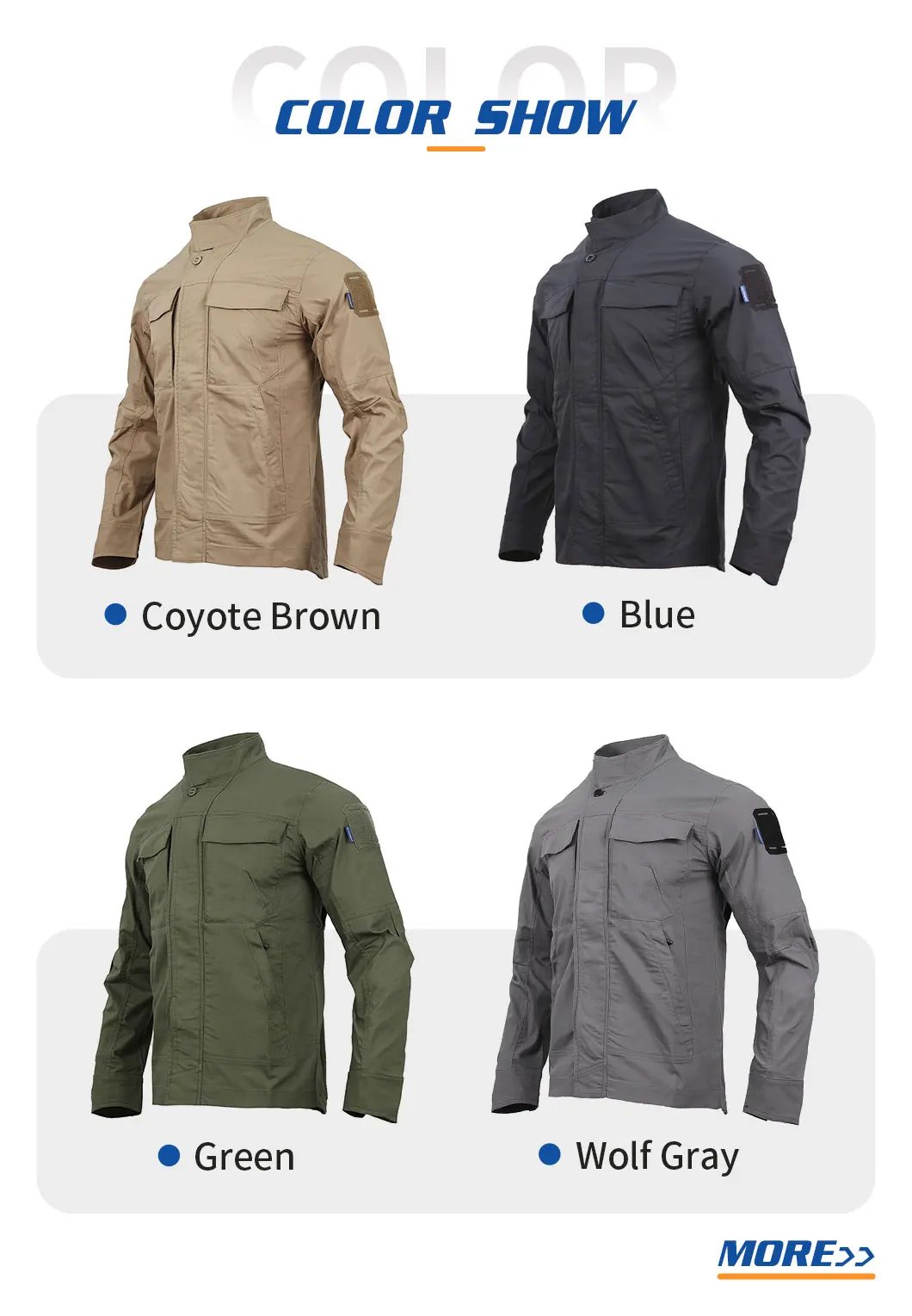 Chaqueta táctica Emersongear Beetle vista frontal