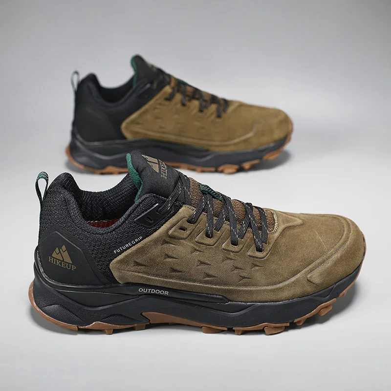 Zapatillas senderismo hombre – Cuero transpirable antideslizante - imagen 3
