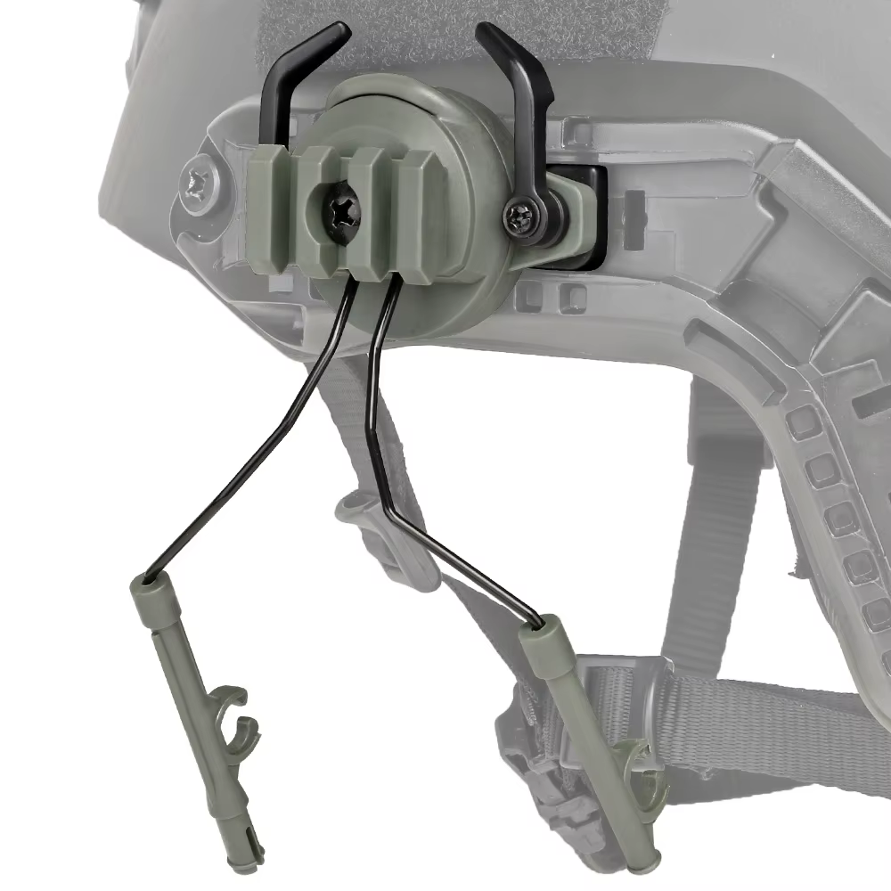 Adaptador rail Picatinny para auriculares tácticos – Giro 360° - imagen 4