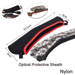 Funda elástica protectora para visor telescópico de rifle
