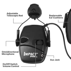 Adaptador HL para riel de casco con amplificación antiruido