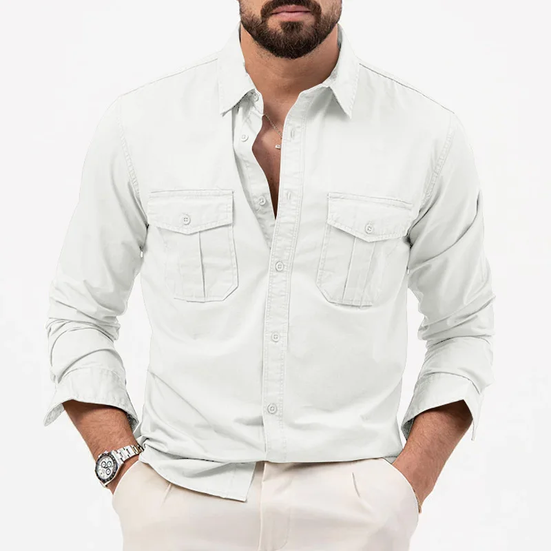 Camisa de manga larga Hombre - Detalle multibolsillos