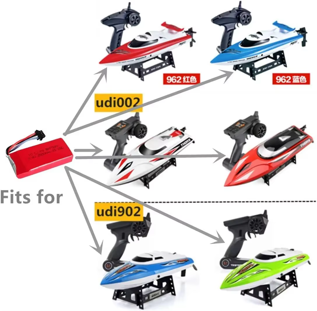 Batería LiPo recargable para barco RC de alta velocidad - imagen 3