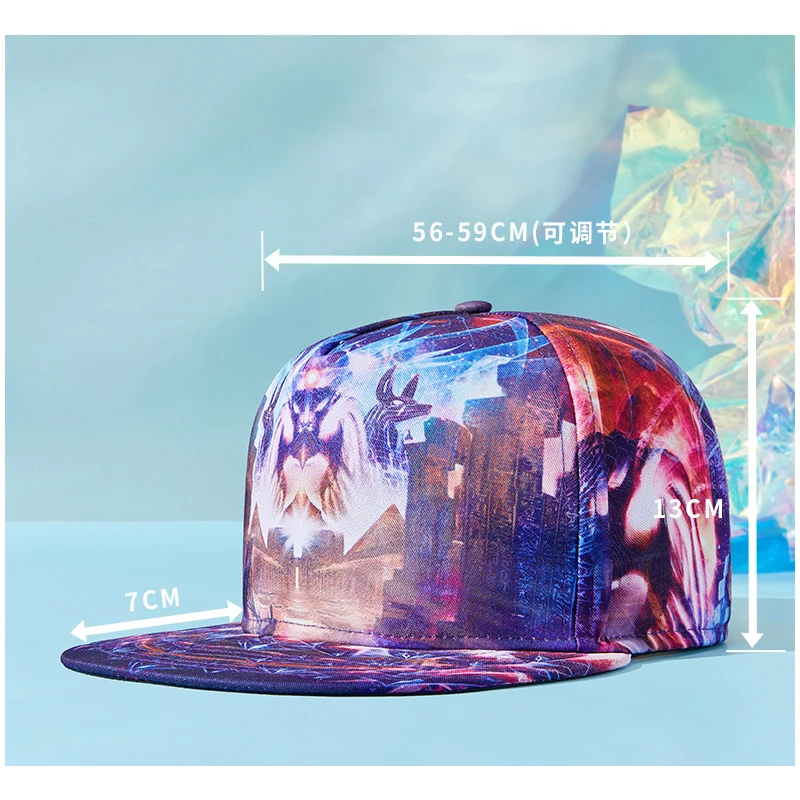 Gorra snapback plana con visera rígida estilo hip hop skate - imagen 2