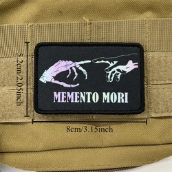 Parche moral táctico calavera Memento Mori para mochila militar