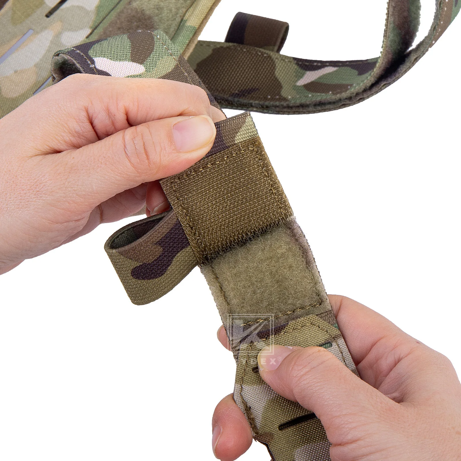 Sistema MOLLE para enganchar accesorios