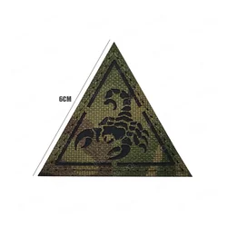 Parche PVC escorpión táctico IR reflectante para chaquetas y mochilas