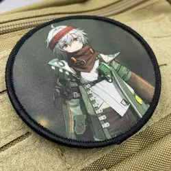 Parches tácticos anime 2D – Insignias adhesivas para mochila