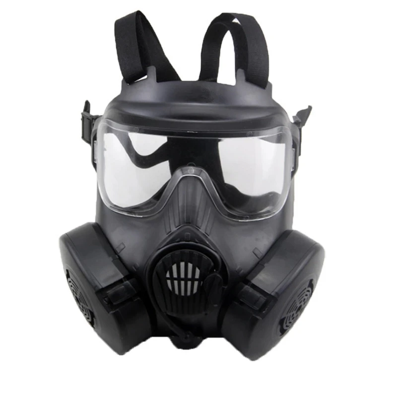 Máscara táctica full face con ventilador y filtros airsoft - imagen 4