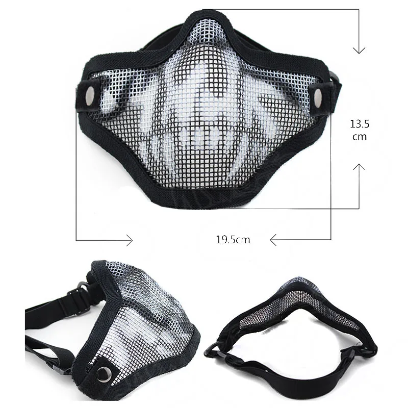 Vista frontal con malla protectora