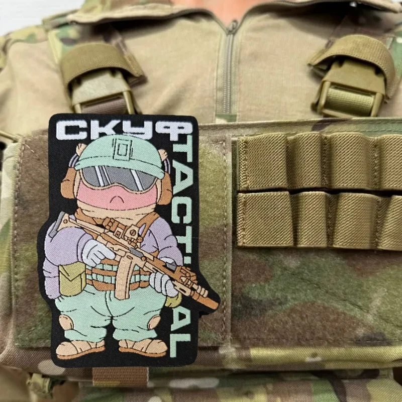 Parche con velcro para mochilas